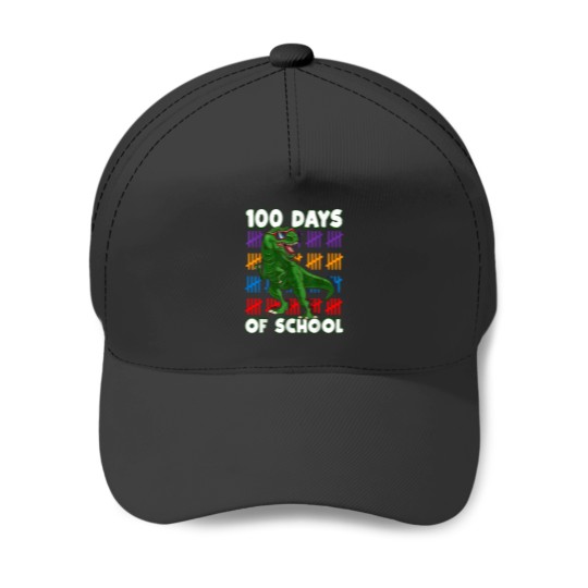 Discover 100 Days of School 100th Day Dino Baseball Caps
