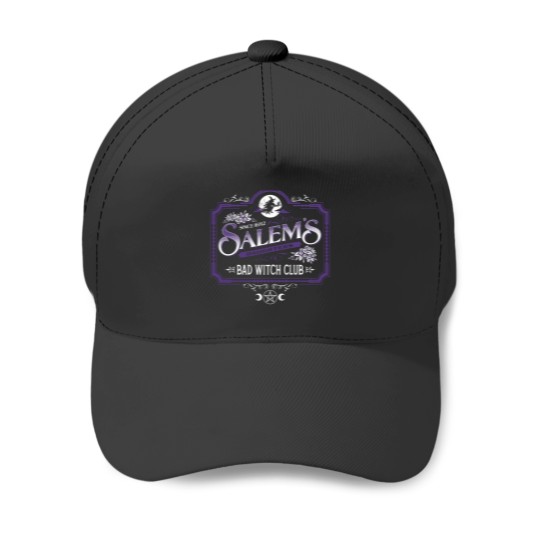Discover Salem's Daughters - Bad Witch Club - Halloween - Spooky - Goth Baseball Caps