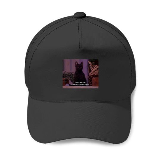 Discover Salem the Cat - English Major Baseball Caps