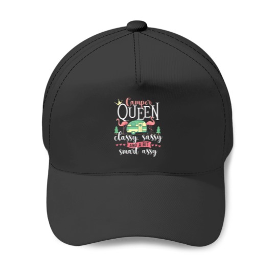 Discover Camper Queen Classy Sassy Glamping Glamper Glamo Baseball Caps