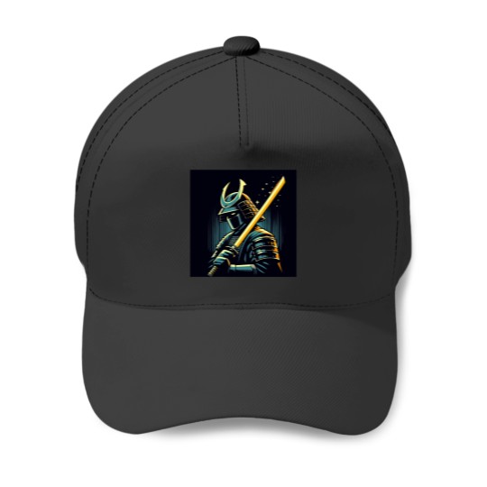 Discover Samurai Warrior Pop Art Style Baseball Caps