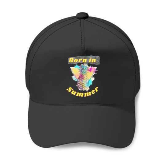 Discover Born in summer funny Summer Vacation Loading Baseball Caps