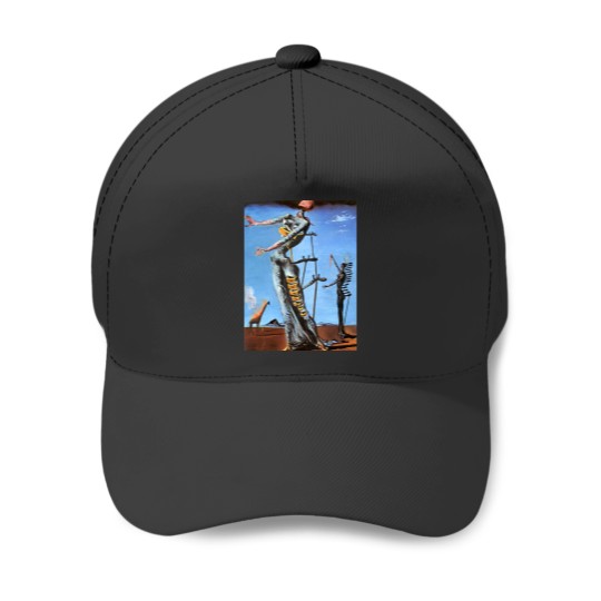 Discover Salvador Dali The Burning Giraffe Art Print Surrealism Surreal Style Baseball Caps