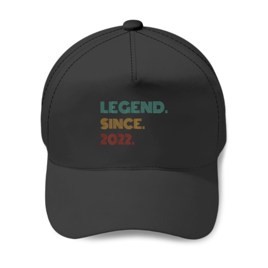Discover Kids 2 Years Old Legend Since 2022 2nd Birthday Baseball Caps