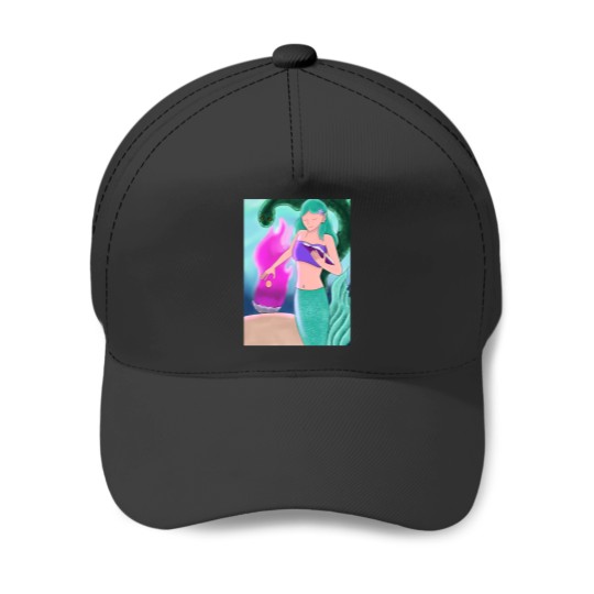 Discover Mermaid Witch 1 Baseball Caps