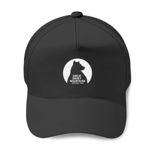 Discover Great Smoky Mountains Black Bear Moon Baseball Caps