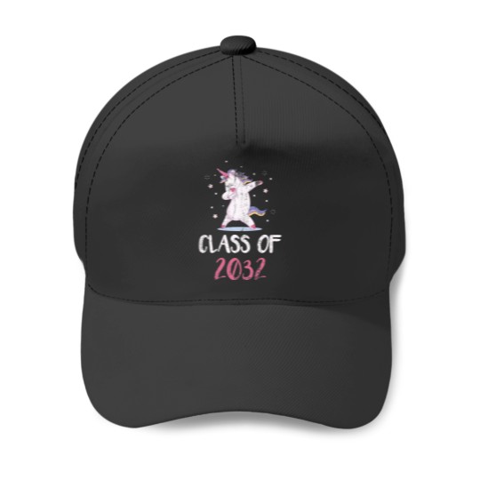 Discover 2032 Graduation Shirt, Class of 2032 Unicorns Grow With Me Classic Baseball Caps