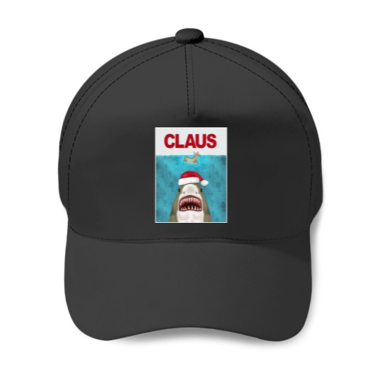 Discover Funny Christmas Santa Claus Shark Reindeer Humor Baseball Caps