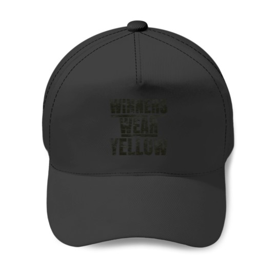 Discover Winners Wear Yellow Color Warss Camp Team Game Competition Baseball Caps