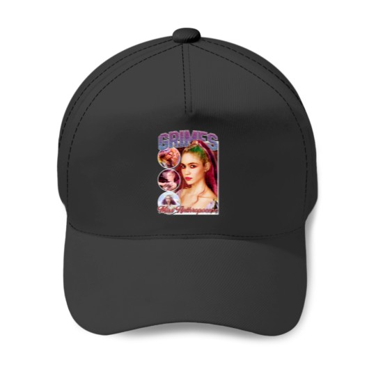 Discover Grimes Vintagess 90s BOOTLEG Style Essential Essential Baseball Caps