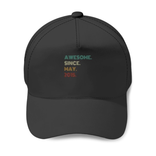 Discover 9 Years Old Awesome Since May 2015 9th Birthday Baseball Caps