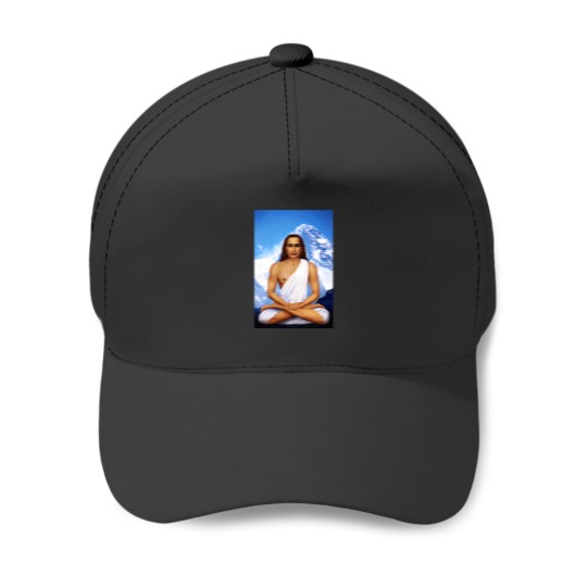 Discover Mahavatar Babaji In Lotus Posture In Himalayas 904 Baseball Caps