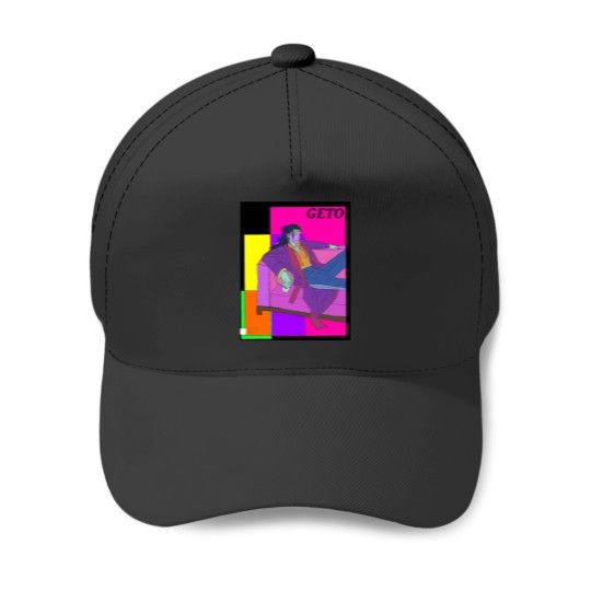 Discover Neon Lounging Geto Baseball Caps