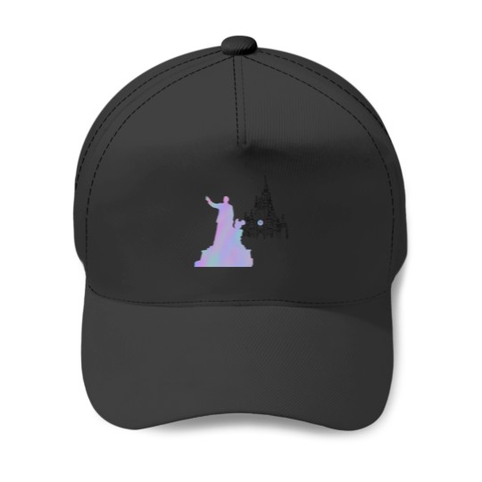 Discover 50th anniversary castle and statue Baseball Caps