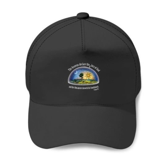 Discover Flat Earth Psalm 191 The Firmament Black Essential Baseball Caps