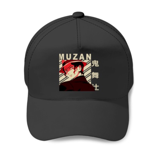 Discover Lucky Think Fast In Every Position Muzan Kibutsuji Vintagess Art Gifts For Fan Baseball Caps
