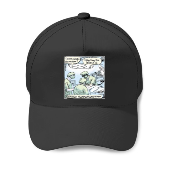 Discover Funny Piraro Neurosurgery Comic Baseball Caps