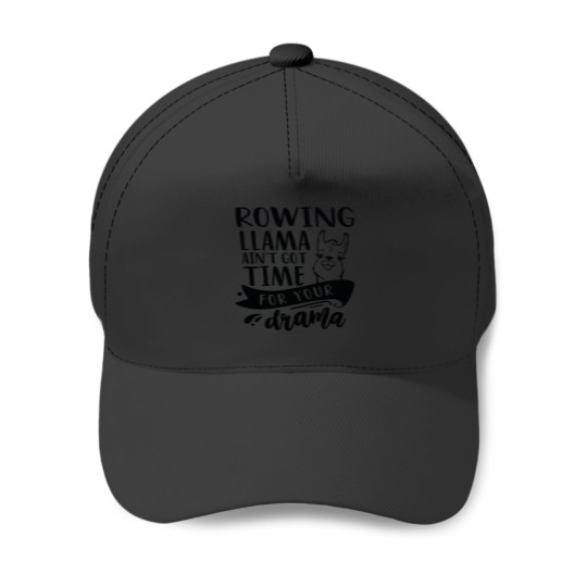 Discover Rowing Funny Llama Drama Baseball Caps