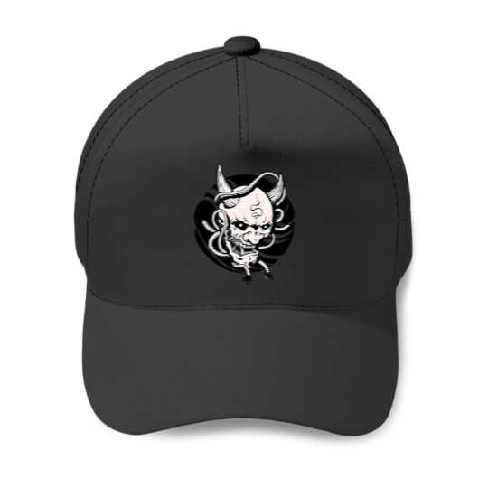 Discover Oni Head Baseball Caps