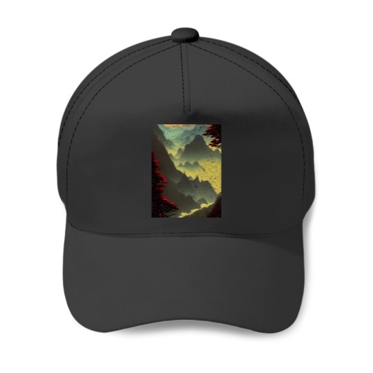 Discover Yellow valley Graphic Baseball Caps