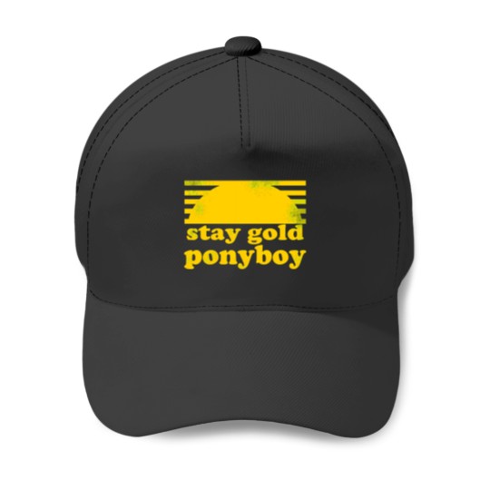 Discover Stay Gold Ponyboy Baseball Caps