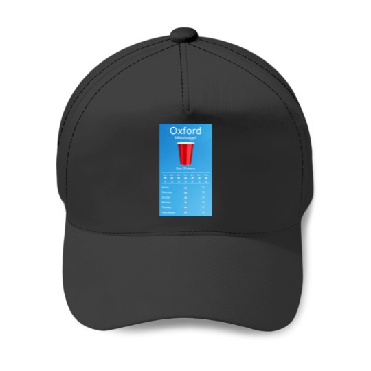 Discover Beer Showers Baseball Caps