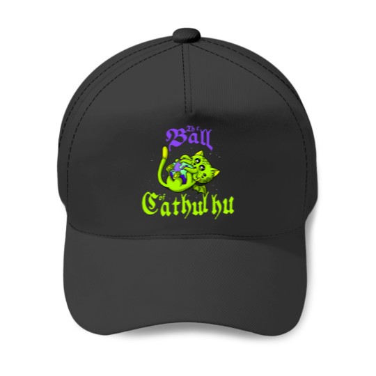 Discover Cute Kawaii Cathulhu Eating the World Cat Cthulhu Necronomicon funny kitty kraken TSh Baseball Caps