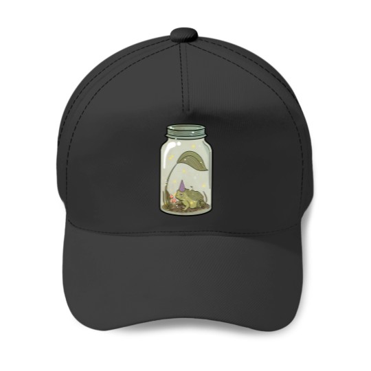 Discover Wizard Frog In Mason Jar Baseball Caps