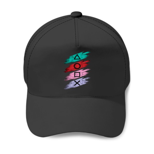 Discover Playstation buttons Baseball Caps