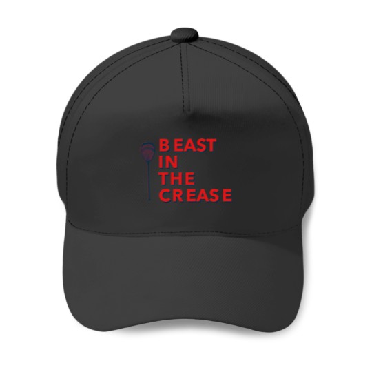 Discover Lacrosse Goalie Beast In The Crease Baseball Caps