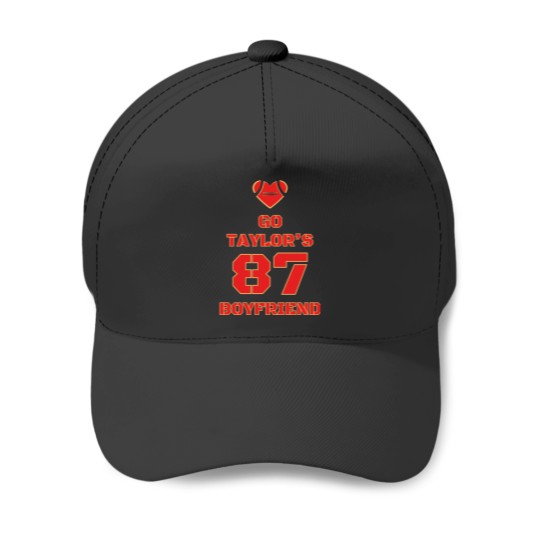 Discover Football Fan Taylors Boyfriend 87 Swift Love Kelce Baseball Caps