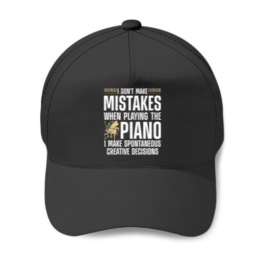 Discover Funny Piano For Men Women Music Lovers Musician Piano Player Baseball Caps