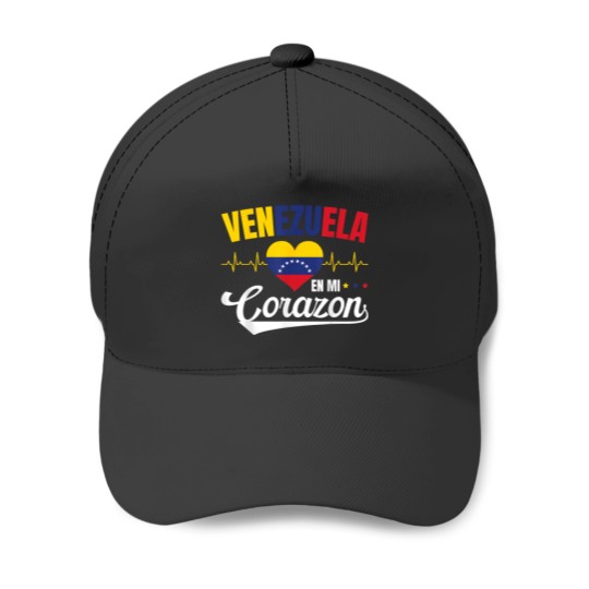 Discover Venezuela En Mi Corazon Souvenirs For Your Nativ Baseball Caps