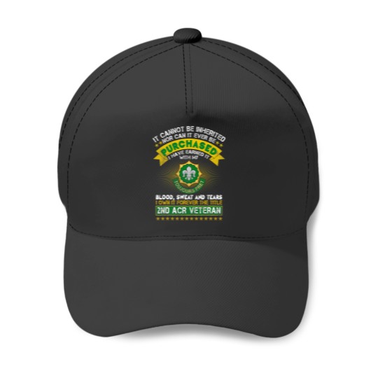 Discover Veteran Vets 2nd Armored Cavalry Regiment 2nd ACR Veterans Baseball Caps