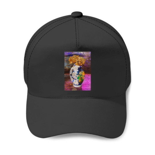 Discover the flowers of gold Baseball Caps