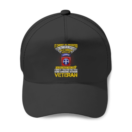 Discover Veteran Vets Forever The Title 82Nd Airborne Division Veteran 1 Veterans Baseball Caps