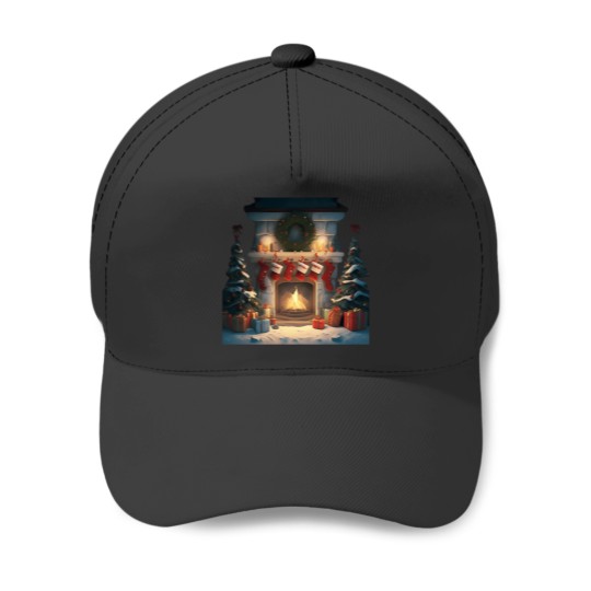 Discover A Santa Claus House Baseball Caps