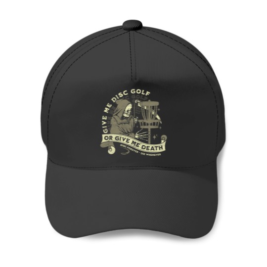 Discover Disc Golf Give Me Disc Golf Funny Sarcastic Halloween Baseball Caps