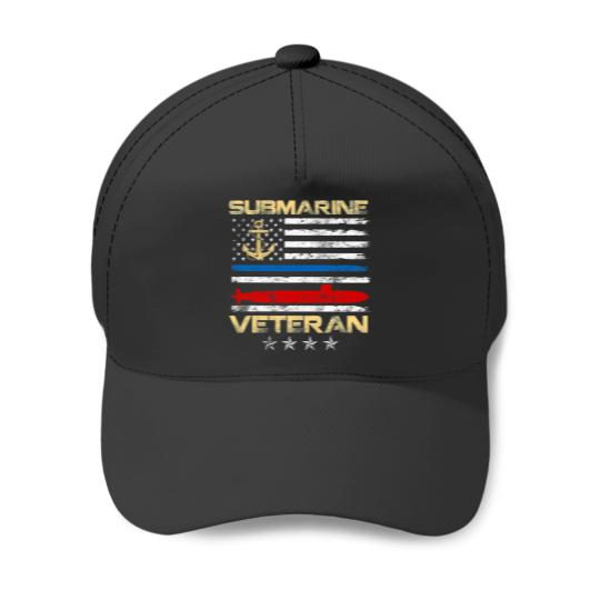 Discover Us Navy Submarine Service Veteran Baseball Caps