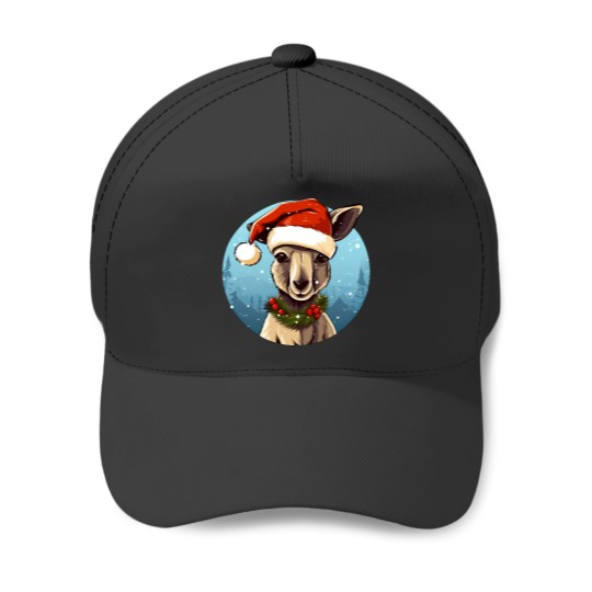Discover Kangaroos Christmas Baseball Caps