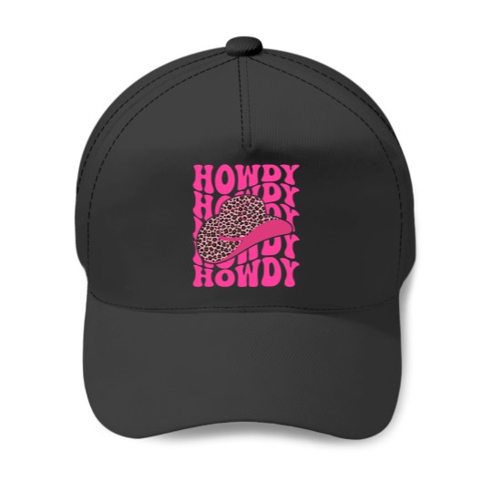 Discover Groovy Howdy Leopard Print Hat Western Country Cute Cowgirlss Baseball Caps