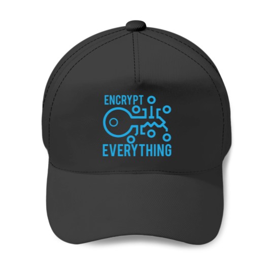 Discover Encrypt Everything Cyber Security Coding Programming Baseball Caps