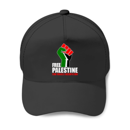 Discover Free Palestine End Israeli Occupation Baseball Caps