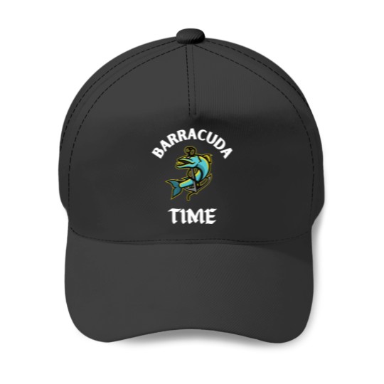 Discover Barracuda Fish Fishing Gifts Baseball Caps
