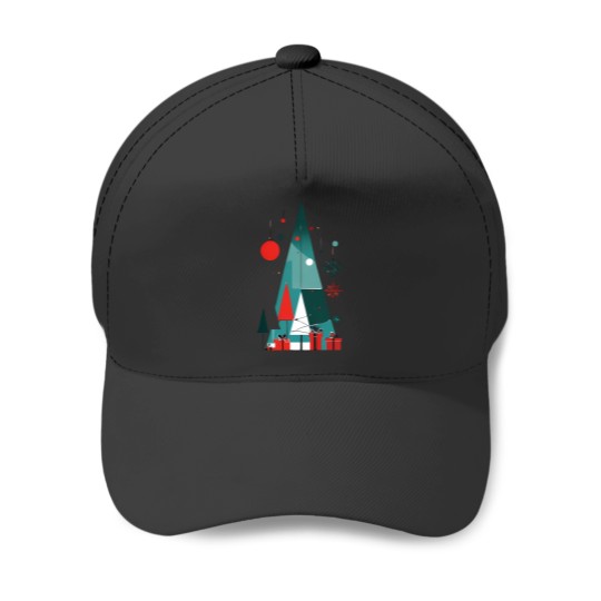 Discover A Shape Christmas Tree Baseball Caps