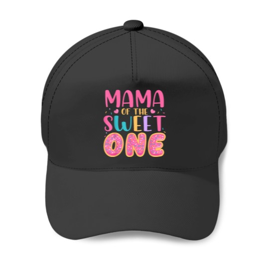 Discover Mama Of The Sweet One 1st Birthday Donut Party F Baseball Caps