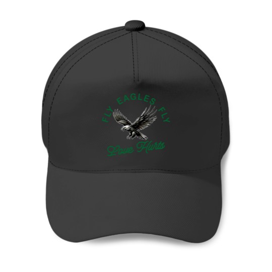Discover Eagless fly love hurts Baseball Caps