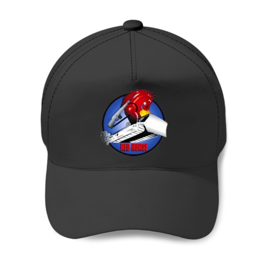 Discover Red Horse Patch 2442 Baseball Caps