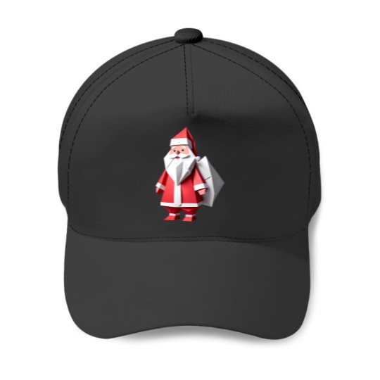 Discover Origami Santa Claus Baseball Caps