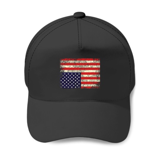 Discover America in Distress Upside Down Flag Baseball Caps
